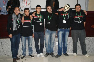 L'équipe gagnant de la StarUpWeekEnd du DZwebDays à Constantine (Algérie) le 8 décembre 2012 